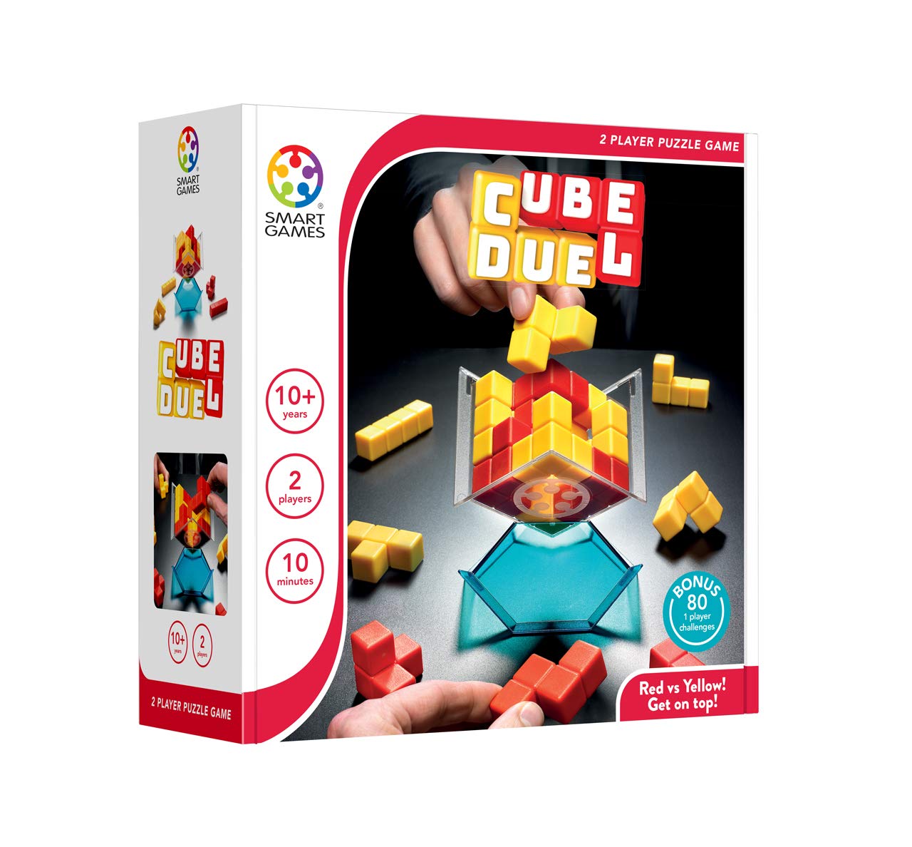 Smart Games - Cube Duel  2 Player Puzzle Game  Bonus 80 Challenges for 1 Player  10+ Years