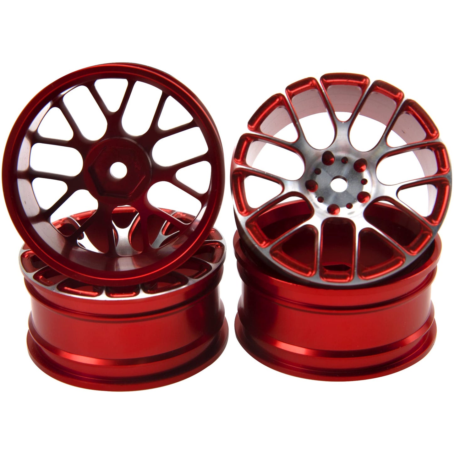 4Pcs Vgoohobby Aluminum Wheel Rims 12mm Hex Hub Width 26mm Compatible with 1/10 Tamiya TT-01 Kyosho RedCat Sakura HSP HPI 1/10 O