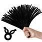 100PCS Black Pipe Cleaners,Pipe Cleaners Craft Bulk,Black Pipe Cleaners for Hair