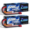 Zeee 3S 5200Mah Lipo Battery 11.1V 80C Hardcase Battery With T Connector For Rc Car Boat Truck Helicopter Airplane Racing Models