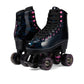Impala Rollerskates Girl's Impala Quad Skate (Big Kid/mature-themed) Black Holographic 8 (US Men's 6  Women's 8) M