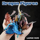 Liberty Imports 12 Pcs Dragon Toy Figures, 5" Hand Painted, Assorted Designs, Multicolor, Ideal for Kids Party Favors & Cake Toppers