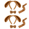 Jmkcoz 6 Pieces Puppy Dog Ears Headband Bowtie Tail For Easter Party Halloween Party Christmas Costume