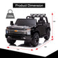 Luibas 24V Ride On Toy, 2 Seater Licensed Chevrolet Silverado Hd With Remote Control, Battery Powered Kids Electric Ride On Truc