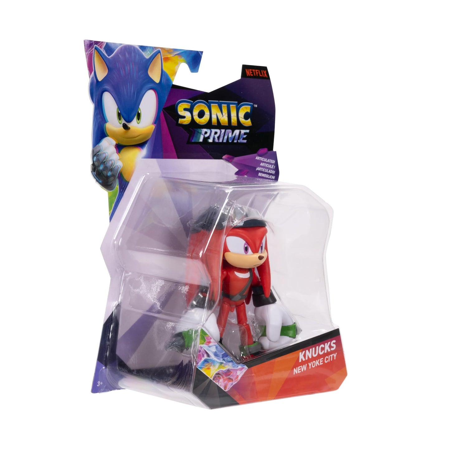 Sonic The Hedgehog Action Figure - 5-inch Knuckles, 13 Articulations, Red, Model 422334, Ages 3+ (Officially Licensed)