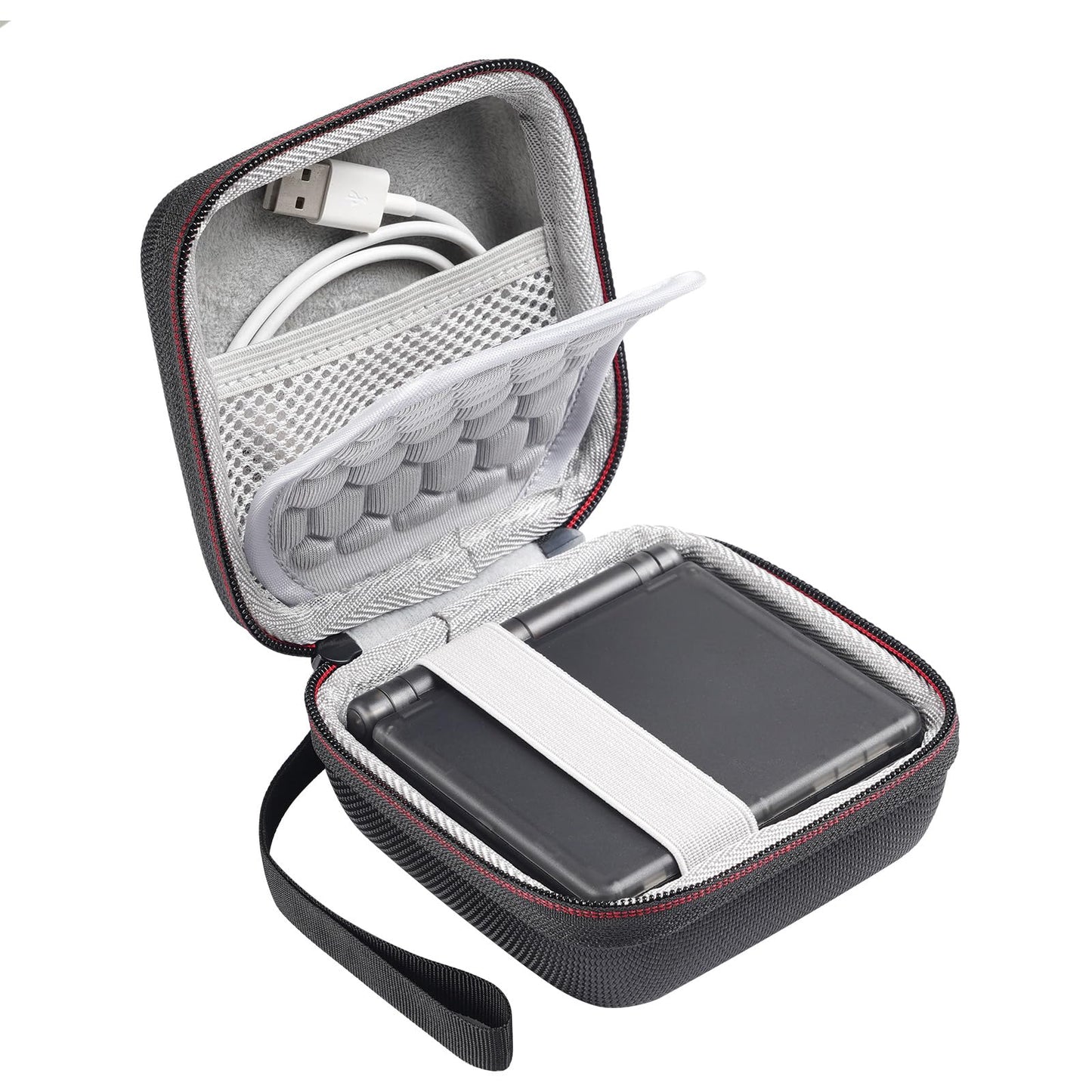 Rg35Xx Carrying Case - Flip/Sp Handheld Game Console Travel Case, Hard Shell, Black Gray