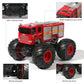 Vijisuki Remote Control Fire Truck Monster Truck Toy,1/18 Rc Fire Truck,2.4Ghz Offroad Hobby Rc Racing Car With Led, High Speed,