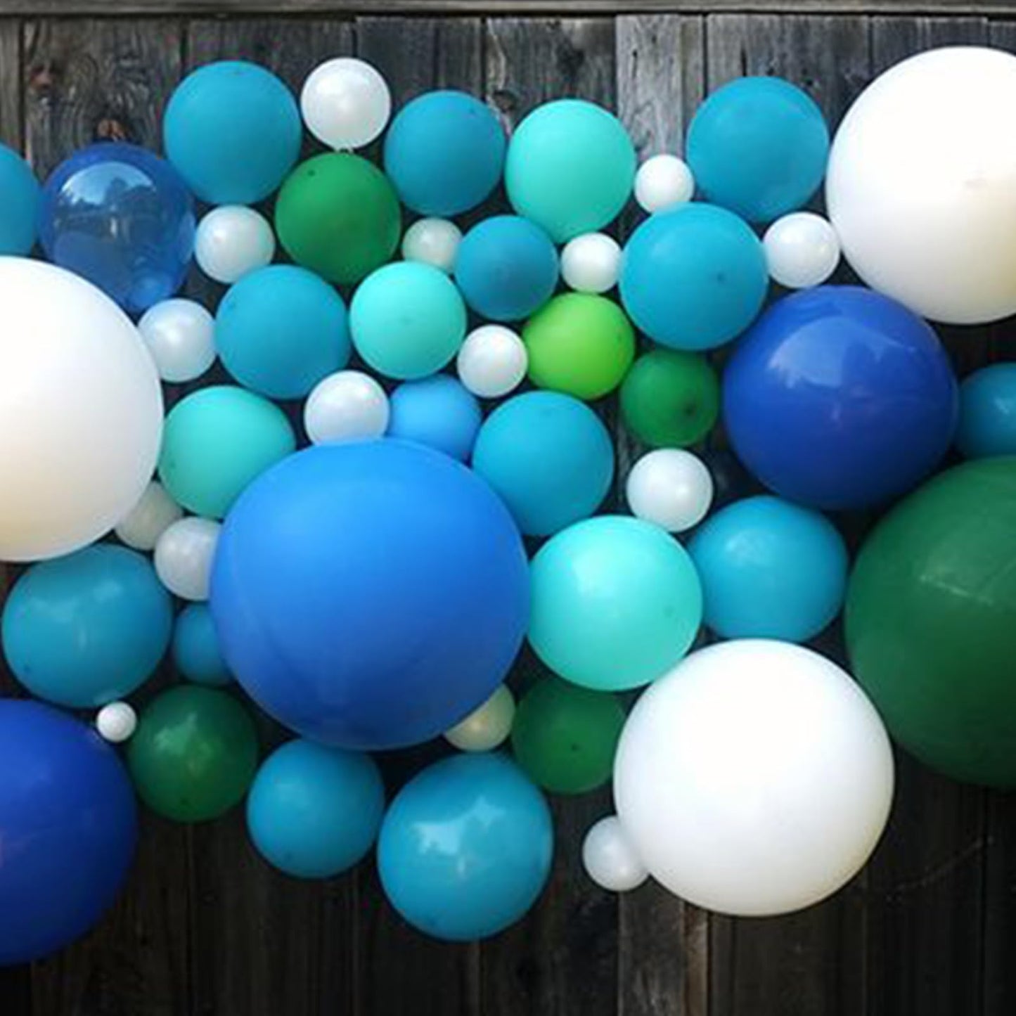 FunHot Blue and Green 35pcs Confetti and Latex Balloons for Boys Birthday, Baby Shower, Dinosaur Theme Party Supplies