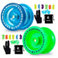 Pack Of 2 Yoyos - Magicyoyo K1 Responsive Yo Yo Green & Crystal Blue Yoyo With 2 Yoyo Sacks + 12 Strings And 2 Yo-Yo Gloves Gift