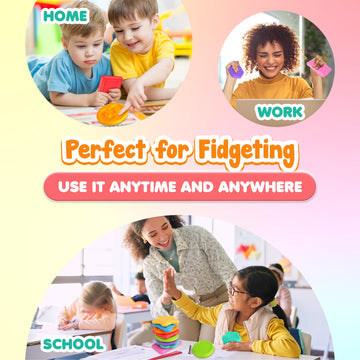 Fidget Toys For Kids: 8 Pack Textured Soft Pad For Autism Kids Calming - Fidget Stress Toys For Students Anxiety Relief - Small Prizes Fidget Toys