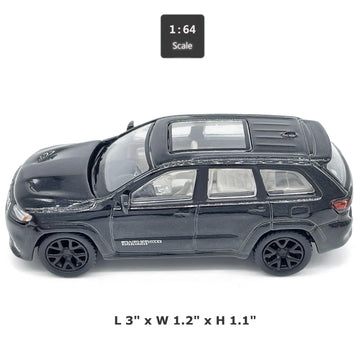 2019 Grand Cherokee Trackhawk Model Car 1/64 Scale Suv Diecast Toy Cars Metal Alloy Friction Powered Childrens Die-Cast Vehicles