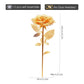 Piececool 3D Metal Puzzles Rose Flower Model Kits, Artificial Flowers Metal Building Blocks Diy 3D Puzzle For Adults, For Father Mothers Valentines Day, 15Pcs Gold