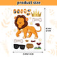 24 Sheets 8.3''  5.9'' Make Your Own Zoo Animal Stickers For Toddlers Kids Party Favors, Make A Face Stickers For Kids Activitie