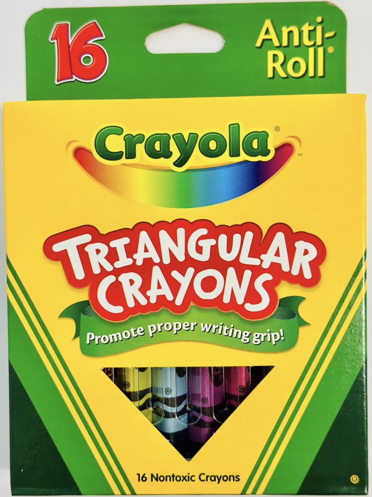 Triangular Anti-roll Crayons – Toytooth