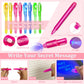 Igeekid 28 Pack Valentine'S Day Cards For Kids Invisible Ink Pen With Uv Black Light Valentine Gift School Supplies Secret Spy P