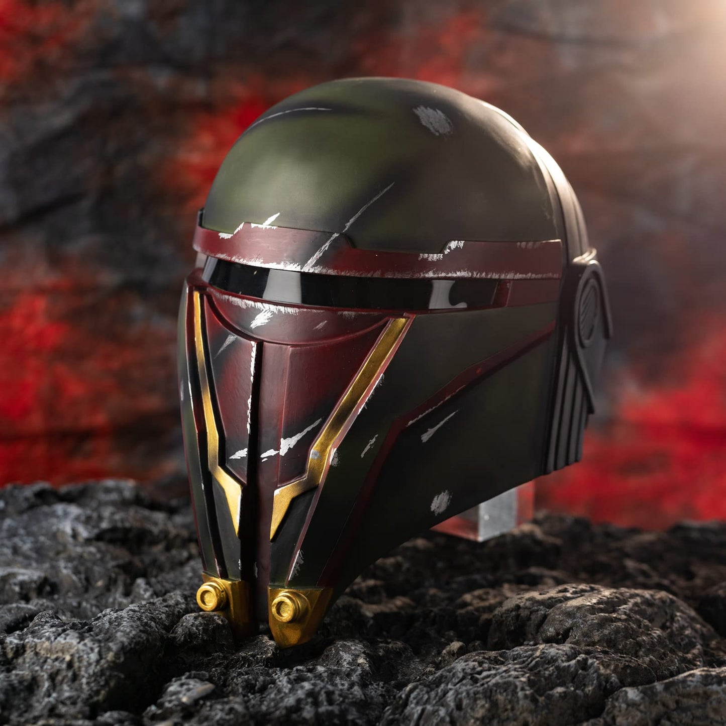 Evere SW Mando Cosplay Helmet Darth Revan Din Djarin Premium Mask Roleplay Prop DIY Collectible (D Revan)