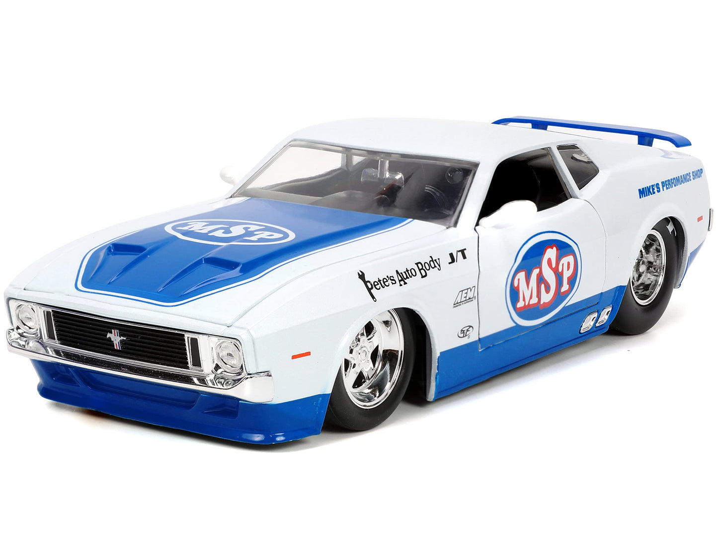 Jada Toys Big Time Muscle 1:24 1973 Ford Mustang Mach 1 Die-Cast Car, Toys For Kids And Adults