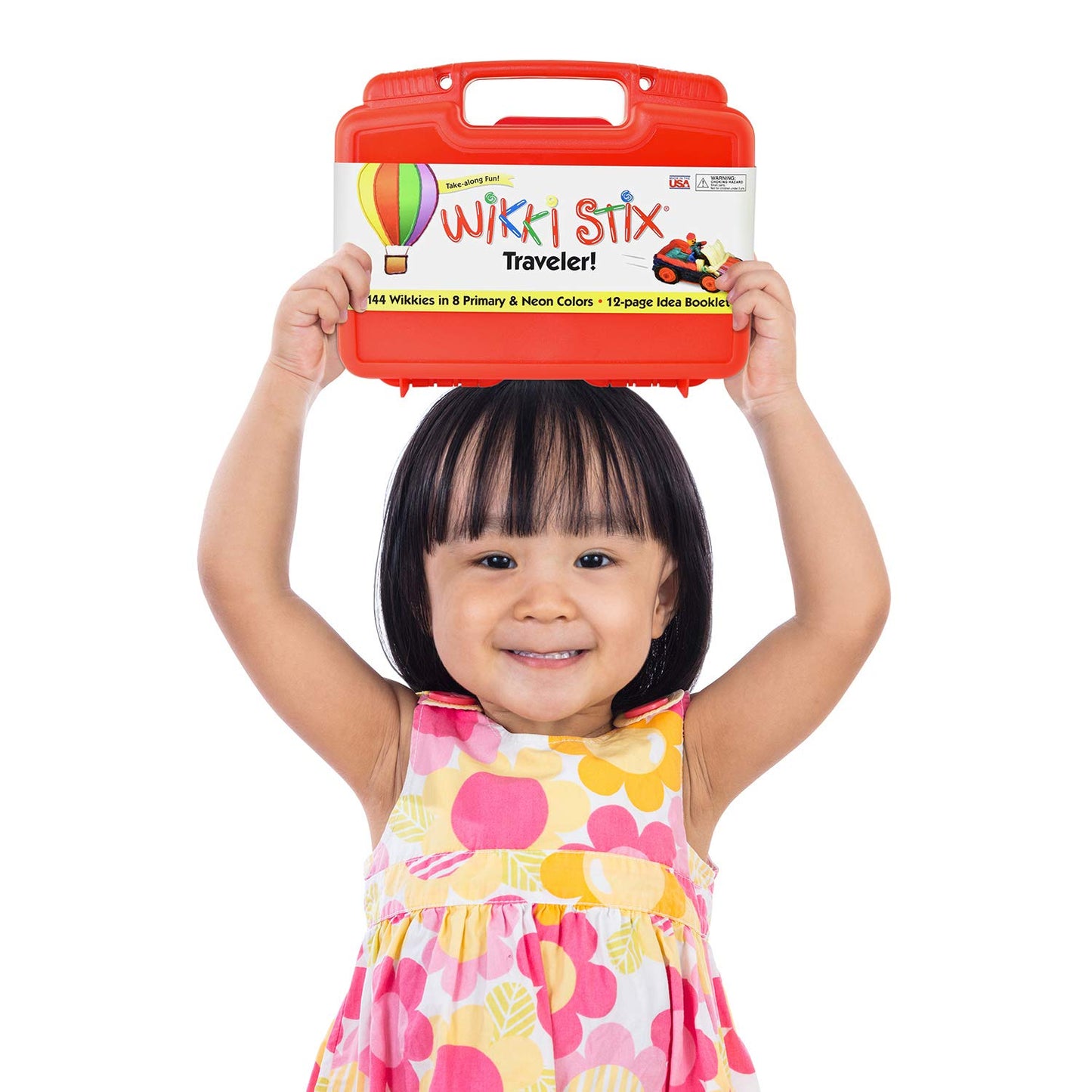 Wikki Stix Bilingual Traveler (French and English) - 144 Wikki Stix in bright, colorful carrying travel case and 12 page activit