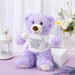 Lenwen A Bear Hug Gift Get Well Soon Bear Sympathy Gift For Women Plush Stuffed Animal Hug Thinking Of You Condolences Memorial Loved Present(Purple)