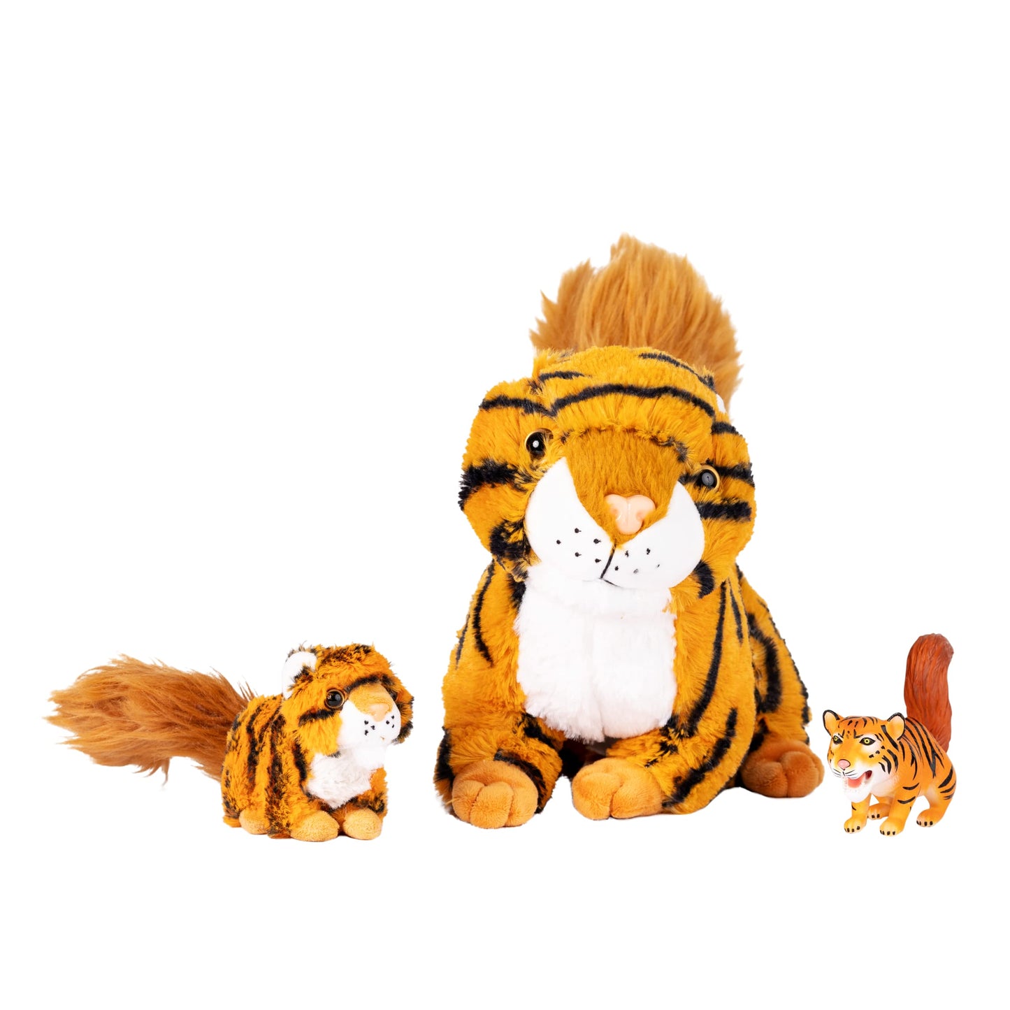 Randimals Randimini Collection Squiger - Squirrel and Tiger Floppy Plush Bean Filled Toy 6.5   Soft & Huggable  enhanced Quality Hybrid Animal Friend Encourages Adventure & Imagination