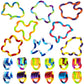 Tangles Sensory Fidget Toys -5Pcs Tangles Twisty Fidget Blocks For Adults Boys Girls Anxiety Stress Relief Toys Pack & Brain Imagine Toy