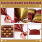 Charnoel 25 Pcs Wizard Party Magical Halloween Decor Square Double Sided Foil Balloons Backdrop 19 Burgundy Gold Foil Balloons