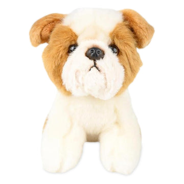Forest & Twelfth 6'' Stuffed Bulldog, Soft Plush Toy, Cute Stuffed Animal For Boys And Girls, Realistic Looking Small Stuffed An