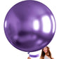 Partywoo Metallic Purple Large Balloons, 4 Pcs 36 Inch Balloons, Purple Metallic Big Balloons, Chrome Purple Giant Balloons, Jumbo Balloons For Birthday Decorations, Wedding Decorations, Purple-G105