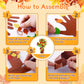 32 Pcs Fall Thankful Tree Craft Kits Make Your Own Handprint Paper Trees DIY Thanksgiving Trees Decorations Thankful Tree Craft