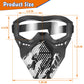 Pokonboy 4 Pack Tactical Mask For Kids, Safety Goggles Compatible With Nerf Rival, Apollo, Zeus, Khaos, Atlas, & Artemis Blasters Age 8+ Years Old