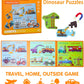 Magnetic Puzzles For Toddlers 3-5, Travel Puzzles For Kids Ages 1-3, Engineering Vehicle Wooden Jigsaw Puzzles Book For Kids 2-4