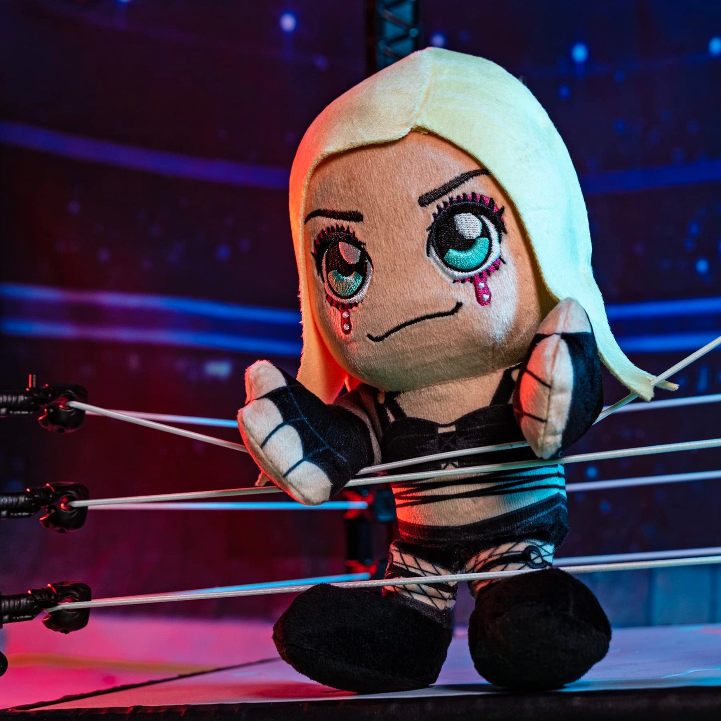 Bleacher Creatures WWE Liv Morgan 8" Plush Toy - Soft Chibi Design, Crystal Velboa Polyester, Ideal Gift for Fans