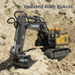 Mscredse Remote Control Excavator 11 Channel RC Excavator Truck Toys 1/20 Scale 2.4Ghz Construction Vehicles with Metal Shovel 6