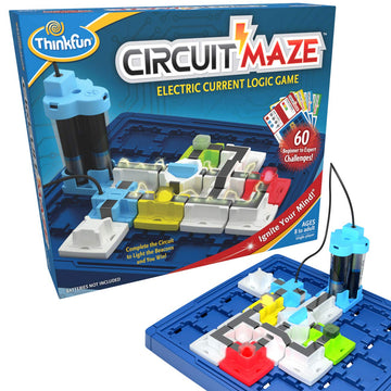 Thinkfun Circuit Maze Electric Current Brain Game And Stem Toy For Boys And Girls Age 8 And Up - Toy Of The Year Finalist, Teaches Players About Circuitry Through Fun Gameplay