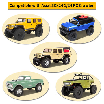 AllinRC SCX24 Skid Plate and Brass Chassis Weight Bar Upgrades for Axial SCX24 Gladiator Bronco Deadbolt C10 Wrangler