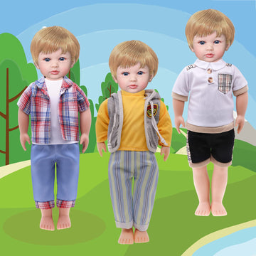 18 Inch Boy Doll Clothes - 18'' Baby Doll Accessories Doll Clothing 8 Pcs For Kids Present Boys And Girls Birthday Christmas