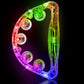 Aywewii Led Tambourine, Light Up Toys Handheld Musical Flashing Tamborine Autism Toys Party Supplies For Birthday Anniversaries 
