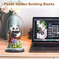QARULUS Panda Flower Building Set - Plastic Animal Building Blocks for Kids Age 6-12 - Perfect Gift for Parties & Holidays