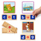 Learnign Toys For 2 3 4 5 6 Years Old Boys Girls, Wooden Cvc Reading Spelling Game For Kids, Preschool Kindergarden Learning Activities, Educational Toys Gifts For 2-4 3-5 4-6 Year Old Kids