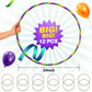 Gemscream 12 Pack 24 inch Exercise Hoop Plastic Glitter Hoop Obstacle Course Ring Toy for mature-themed Party Gymnastic Playing for Parade Decoration Games Performance Outdoor Sports