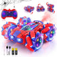 OSIMILY Remote Control Car Monster Truck - 2.4GHz New Upgraded Double-Sided 360 Rotating RC Cars with Headlights, 4WD Kids' Toys