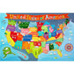 Waypoint Geographic Kid'S Usa Jumbo 48 Piece Floor Puzzle, 24'X36, Blue Ocean