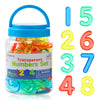 Odoorgames 48 Pcs Translucent Numbers - Light Table Toys, Manipulatives and Accessories for Enhanced Learning & Fun
