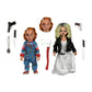 NECA Bride of Chucky 2-Pack - Chucky & Tiffany 8" Clothed Action Figures - Model 42121 - Plastic