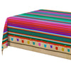 3Pcs Fiesta Tablecloth For Mexican Themed Party Decorations, Plastic Tablecover Multicolor Style For Fiesta Birthday, Taco Night