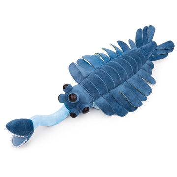 ZHONGXIN MADE Realistic 25 Blue Opabinia Regalis Plush Toy - Kids Cambrian Sea Creature Stuffed Animal
