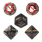 Tnstk Date Night Dice Game - Funny Portable Acrylic Dice Kit for Couples - Black