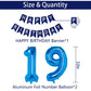 Naninuneno 19Th Blue Birthday Party Decorations For Boy Girl Men Women, Happy 19 Birthday Balloons Supplies With Happy Birthday