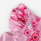 Wonderbabe Descendants Bridget Costume For Girls Kids Princess Rise Red Pink Heart Dress Halloween Dress Up Outfits Size 2-3T