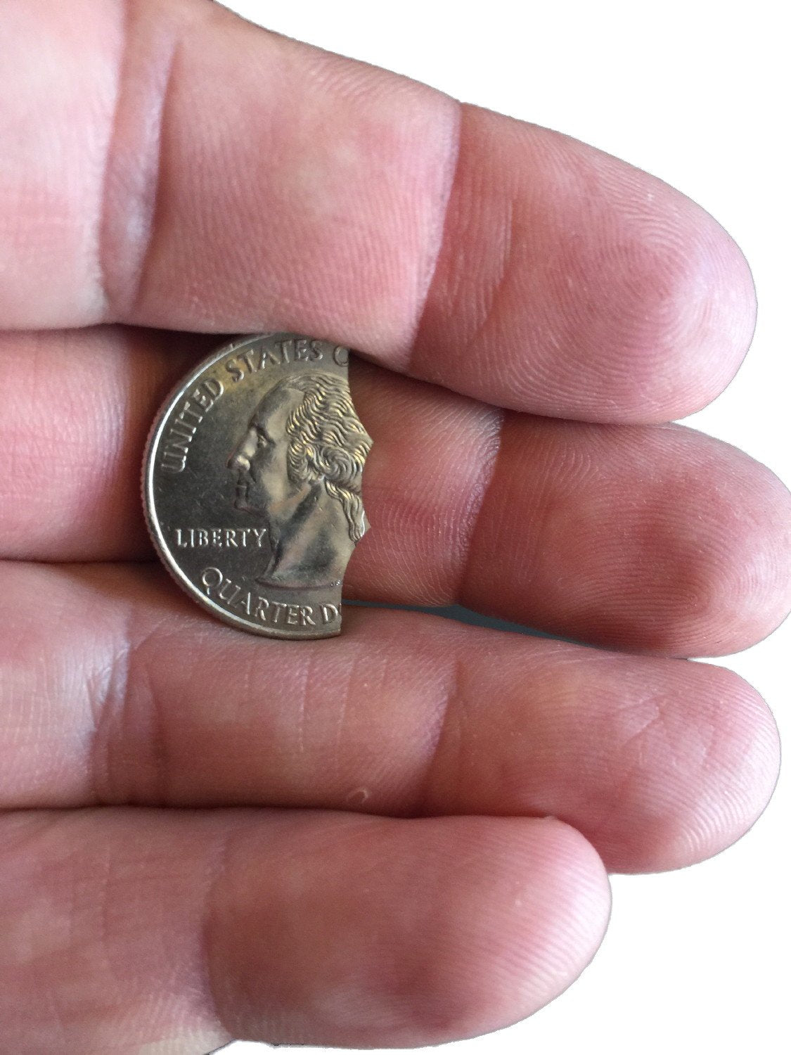 London Magic Works Professional Vanishing Bite Out Genuine Us Quarter Trick With Replacement Rubber Bands Super Easy